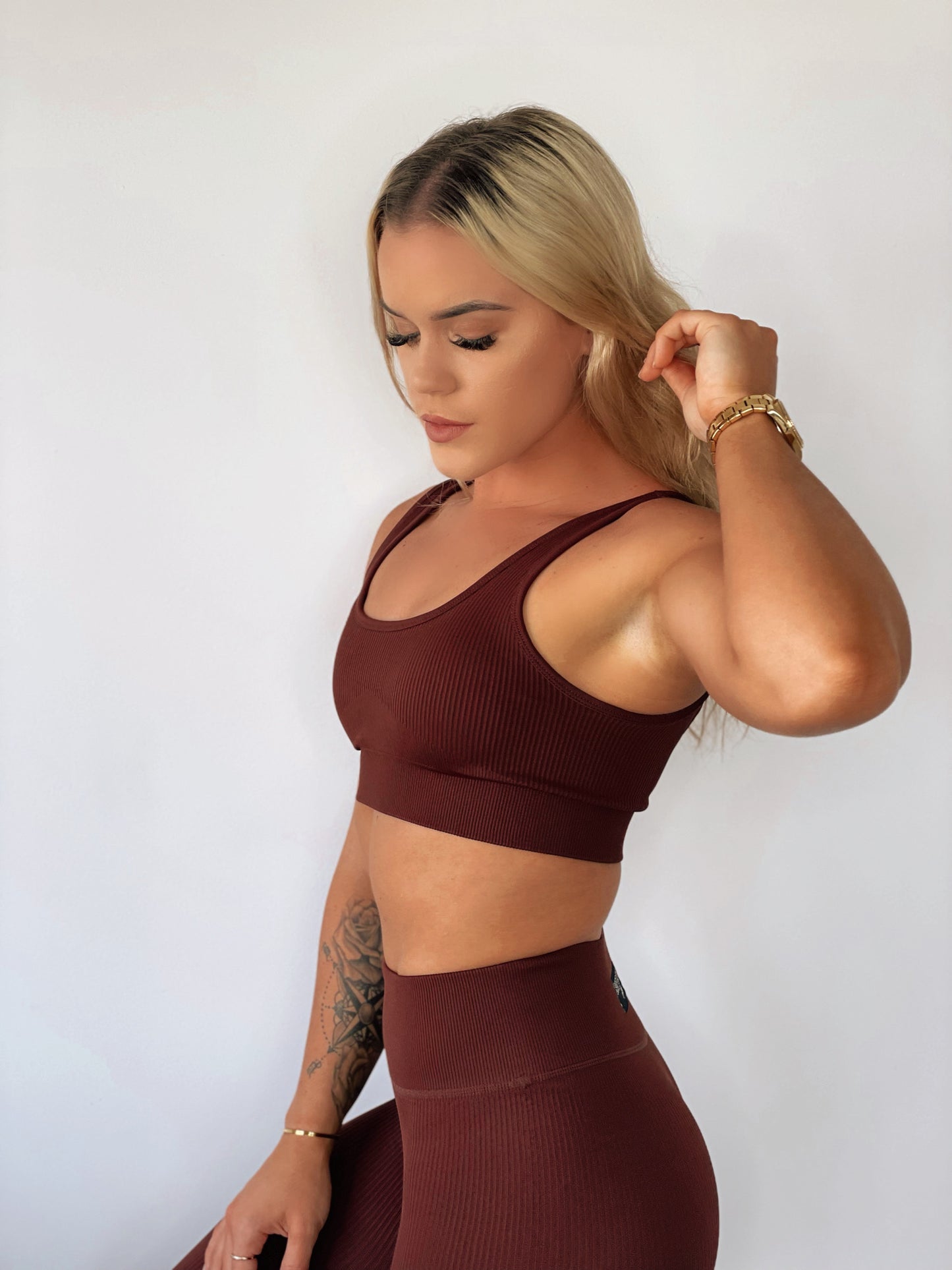 Brown Seamless Leggings